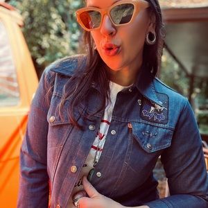 LEVI’S ORANGE TAB VINTAGE PATCHED DENIM JACKET